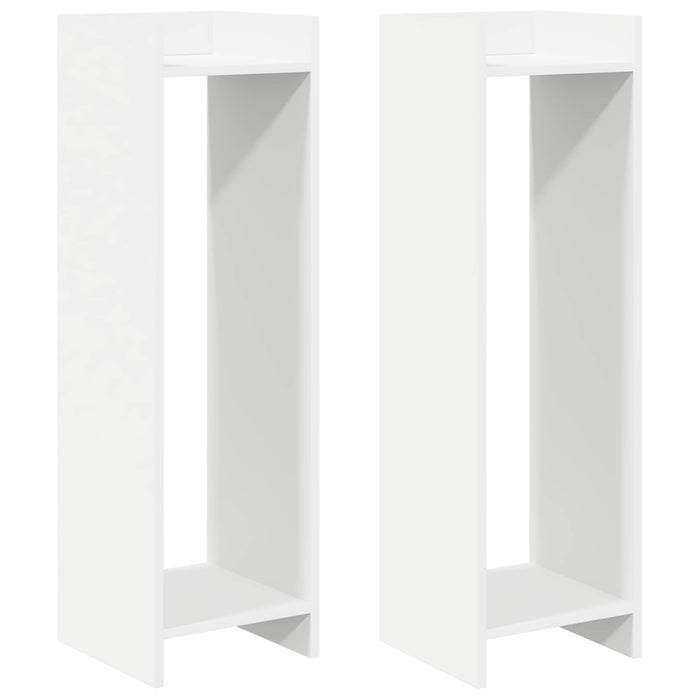 Suport pentru plante 2 pcs Alb 30 x 30 x 100 cm Lemn prelucrat - WALTI WALTI
