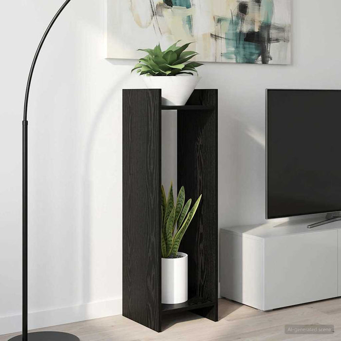 Suport pentru plante cu raft Stejar Negru 30 x 30 x 100 cm - WALTI WALTI
