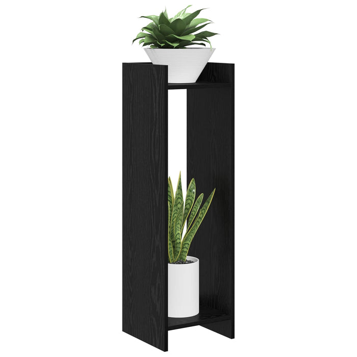 Suport pentru plante cu raft Stejar Negru 30 x 30 x 100 cm - WALTI WALTI