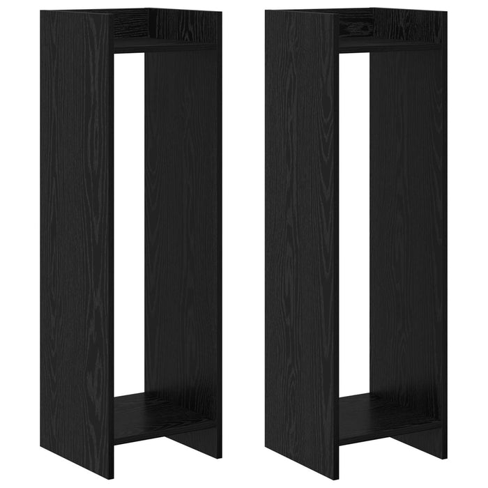 Suport pentru plante 2 pcs Stejar Negru 30 x 30 x 100 cm - WALTI WALTI