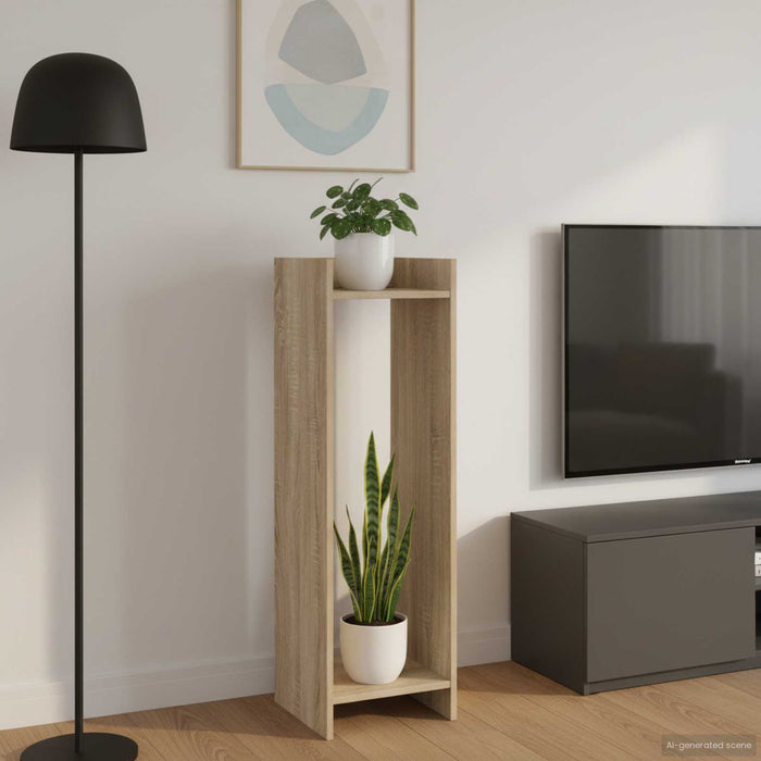 Suport pentru plante cu raft Stejar Sonoma 30 x 30 x 100 cm - WALTI WALTI