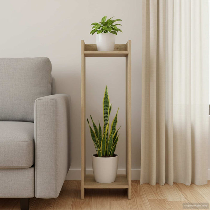 Suport pentru plante cu raft Stejar Sonoma 30 x 30 x 100 cm - WALTI WALTI