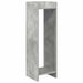 Suport pentru plante cu raft 2 pcs Gri Beton 30 x 30 x 100 cm - WALTI WALTI