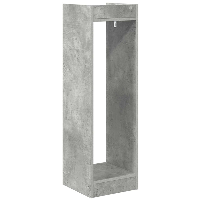 Suport pentru plante cu raft 2 pcs Gri Beton 30 x 30 x 100 cm - WALTI WALTI