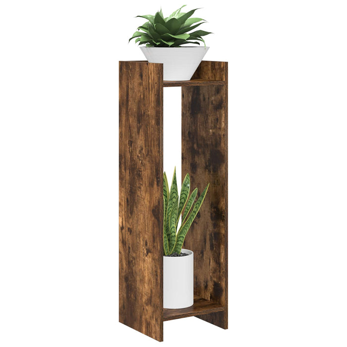 Suport pentru plante cu raft Stejar Afumat 30 x 30 x 100 cm - WALTI WALTI