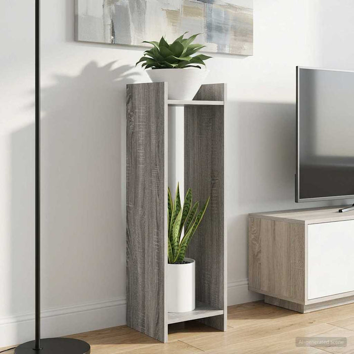 Suport pentru plante Sonoma gri 30 x 30 x 100 cm Lemn prelucrat - WALTI WALTI