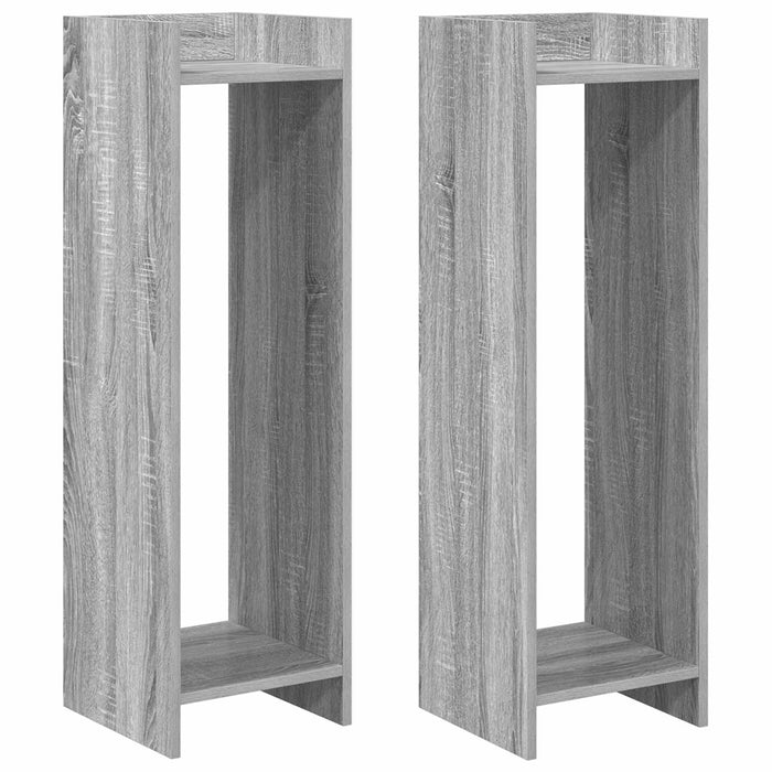 Suport pentru plante cu raft 2 pcs Sonoma gri 30 x 30 x 100 cm - WALTI WALTI