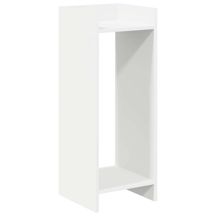 Suport pentru plante cu raft Alb 30 x 30 x 80 cm Lemn prelucrat - WALTI WALTI