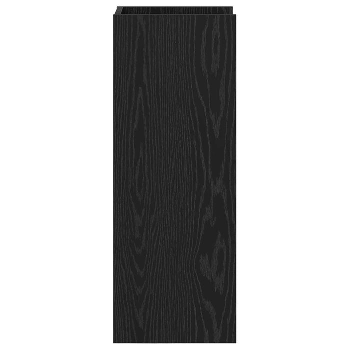 Suport pentru plante cu raft 2 pcs Stejar Negru 30 x 30 x 80 cm - WALTI WALTI