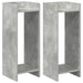 Suport pentru plante cu raft 2 pcs Gri Beton 30 x 30 x 80 cm - WALTI WALTI