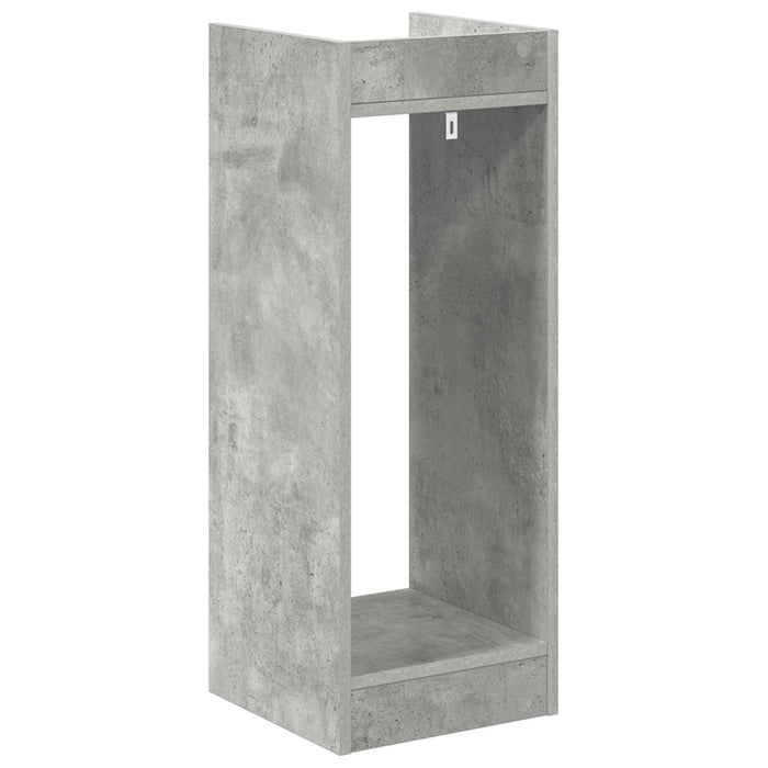 Suport pentru plante cu raft 2 pcs Gri Beton 30 x 30 x 80 cm - WALTI WALTI