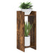 Suport pentru plante 2 pcs Stejar Afumat 30 x 30 x 80 cm - WALTI WALTI