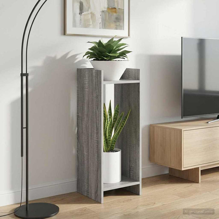 Suport pentru plante Sonoma gri 30 x 30 x 80 cm Lemn prelucrat - WALTI WALTI