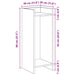 Suport pentru plante Sonoma gri 30 x 30 x 80 cm Lemn prelucrat - WALTI WALTI