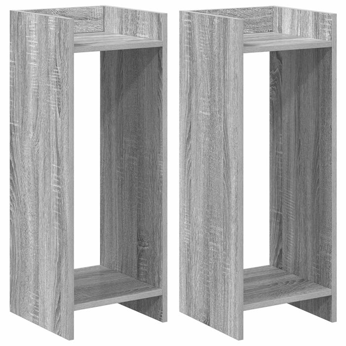 Suport pentru plante cu raft 2 pcs Sonoma gri 30 x 30 x 80 cm - WALTI WALTI