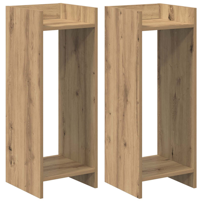 Suport pentru plante 2 pcs Stejar Artizanal 30 x 30 x 80 cm - WALTI WALTI