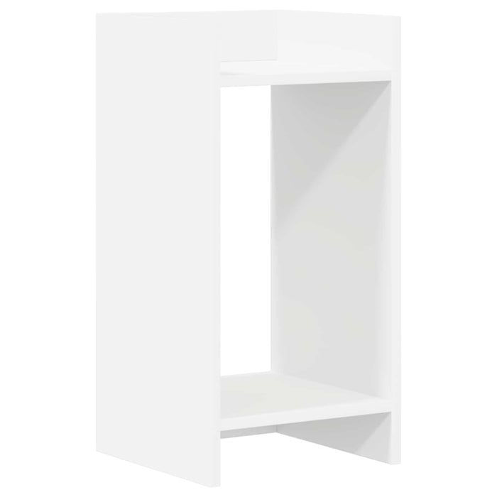 Suport pentru plante cu raft Alb 30 x 30 x 60 cm Lemn prelucrat - WALTI WALTI