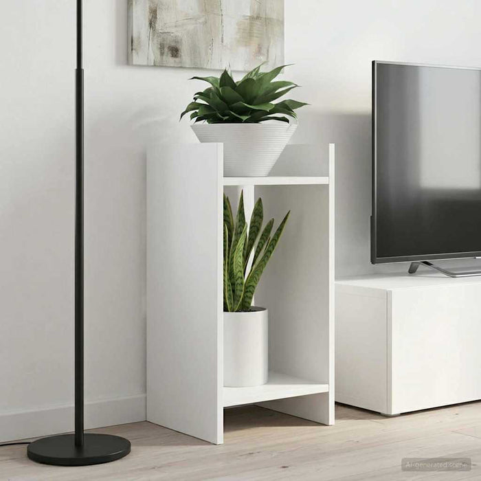 Suport pentru plante 2 pcs Alb 30 x 30 x 60 cm Lemn prelucrat - WALTI WALTI