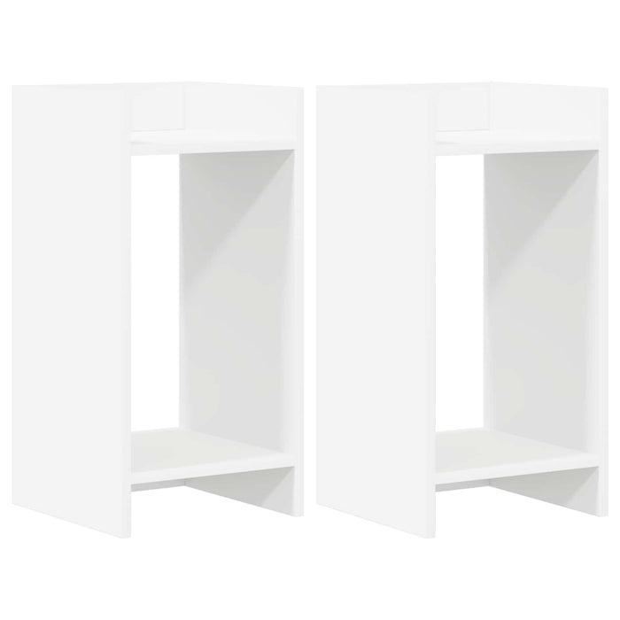 Suport pentru plante 2 pcs Alb 30 x 30 x 60 cm Lemn prelucrat - WALTI WALTI