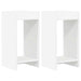 Suport pentru plante 2 pcs Alb 30 x 30 x 60 cm Lemn prelucrat - WALTI WALTI