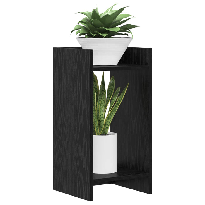 Suport pentru plante cu raft Stejar Negru 30 x 30 x 60 cm - WALTI WALTI