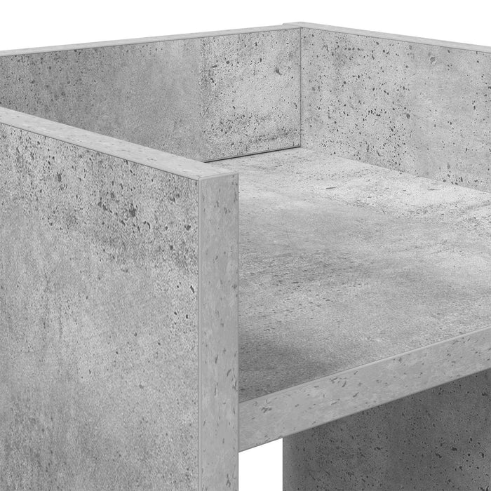 Suport pentru plante Gri Beton 30 x 30 x 60 cm Lemn prelucrat - WALTI WALTI