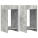 Suport pentru plante cu raft 2 pcs Gri Beton 30 x 30 x 60 cm - WALTI WALTI