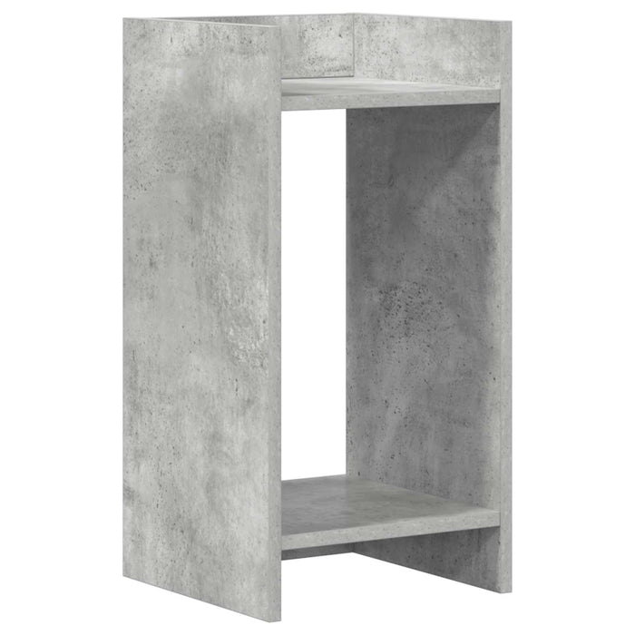 Suport pentru plante cu raft 2 pcs Gri Beton 30 x 30 x 60 cm - WALTI WALTI