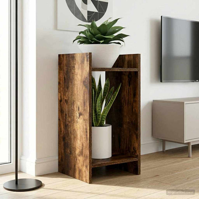 Suport pentru plante 2 pcs Stejar Afumat 30 x 30 x 60 cm - WALTI WALTI
