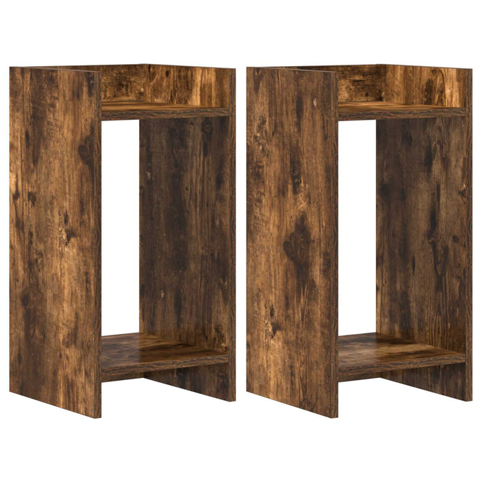Suport pentru plante 2 pcs Stejar Afumat 30 x 30 x 60 cm - WALTI WALTI