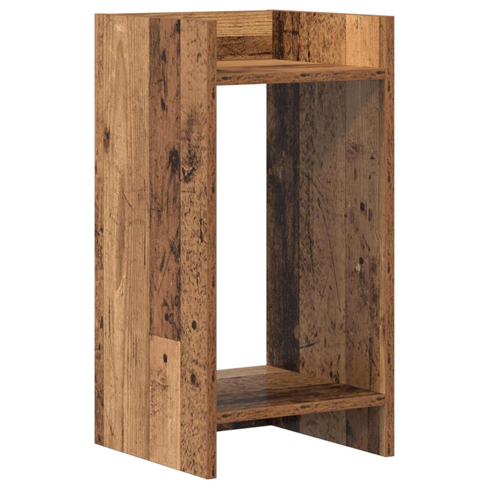 Suport pentru plante cu raft 2 pcs Lemn vechi 30 x 30 x 60 cm - WALTI WALTI