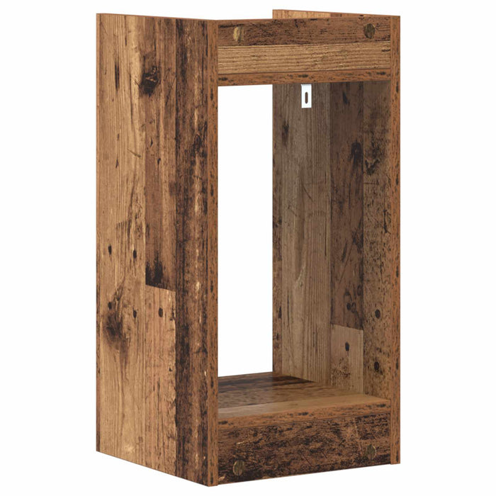 Suport pentru plante cu raft 2 pcs Lemn vechi 30 x 30 x 60 cm - WALTI WALTI