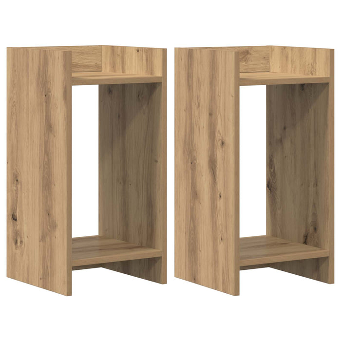 Suport pentru plante 2 pcs Stejar Artizanal 30 x 30 x 60 cm - WALTI WALTI