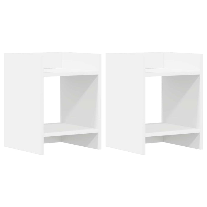Suport pentru plante 2 pcs Alb 30 x 30 x 40 cm Lemn prelucrat - WALTI WALTI