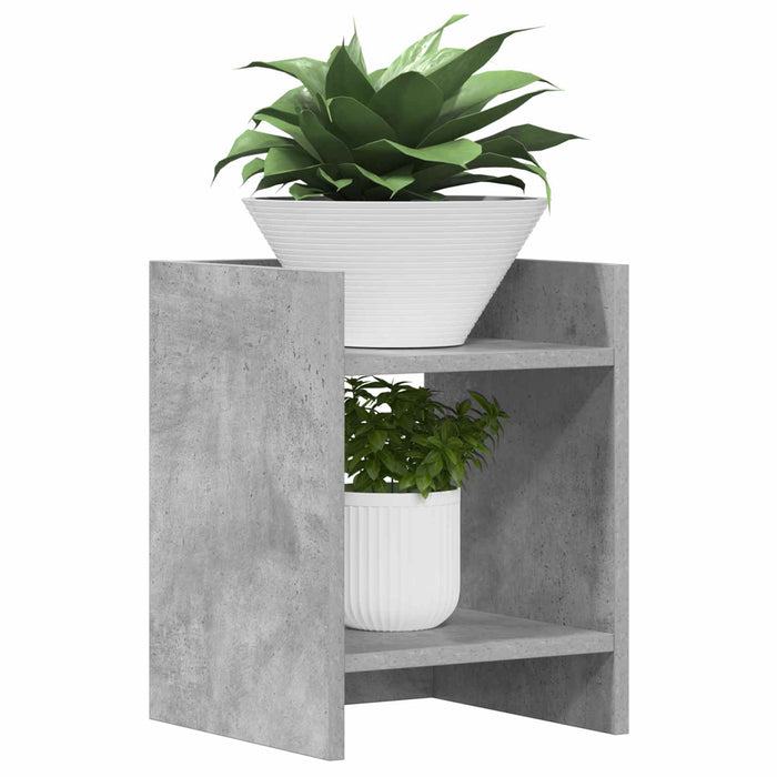 Suport pentru plante Gri Beton 30 x 30 x 40 cm Lemn prelucrat - WALTI WALTI