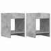 Suport pentru plante cu raft 2 pcs Gri Beton 30 x 30 x 40 cm - WALTI WALTI
