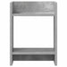 Suport pentru plante cu raft 2 pcs Gri Beton 30 x 30 x 40 cm - WALTI WALTI