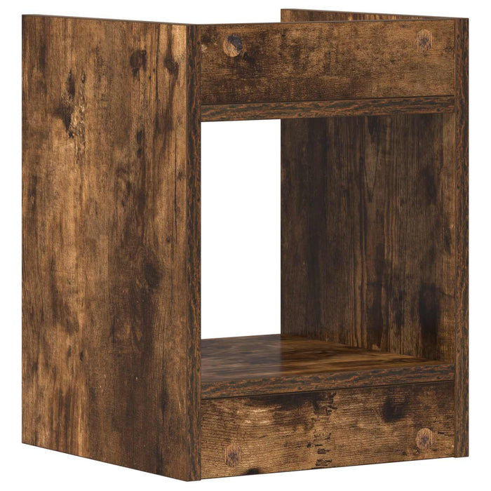 Suport pentru plante cu raft Stejar Afumat 30 x 30 x 40 cm - WALTI WALTI