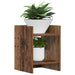 Suport pentru plante cu raft 2 pcs Lemn vechi 30 x 30 x 40 cm - WALTI WALTI