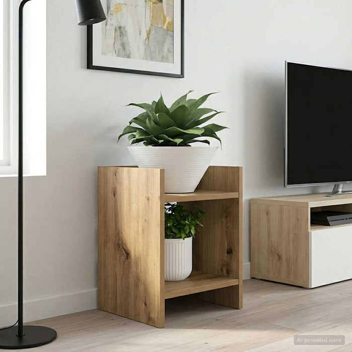 Suport pentru plante 2 pcs Stejar Artizanal 30 x 30 x 40 cm - WALTI WALTI