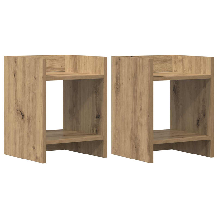 Suport pentru plante 2 pcs Stejar Artizanal 30 x 30 x 40 cm - WALTI WALTI