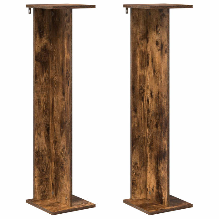 Suport pentru plante 2 pcs Stejar Afumat 25 x 25,5 x 100,5 cm - WALTI WALTI
