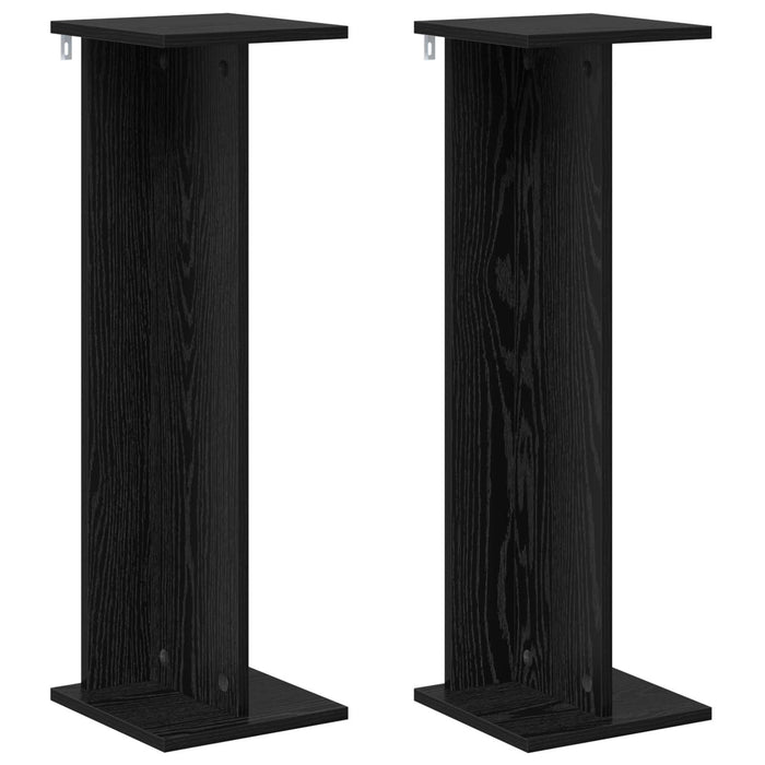 Suport pentru plante 2 pcs Stejar Negru 25 x 25,5 x 80,5 cm - WALTI WALTI