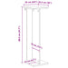 Suport pentru plante 2 pcs Stejar Negru 25 x 25,5 x 80,5 cm - WALTI WALTI