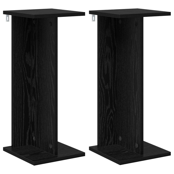 Suport pentru plante 2 pcs Stejar Negru 25 x 25,5 x 60,5 cm - WALTI WALTI