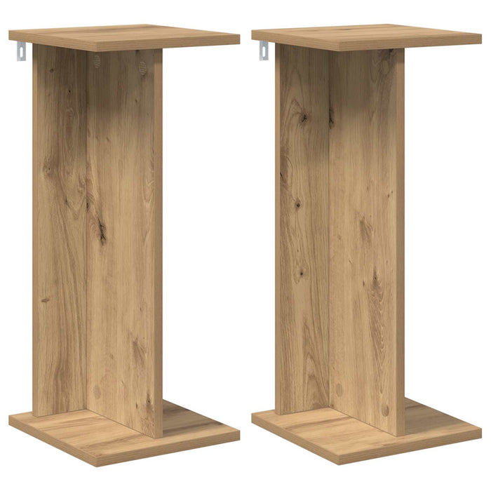 Suport pentru plante 2 pcs Stejar Artizanal 25 x 25,5 x 60,5 cm - WALTI WALTI