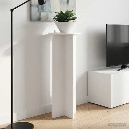 Suport pentru plante 2 pcs Alb Ø40 x 100 cm Lemn prelucrat - WALTI WALTI