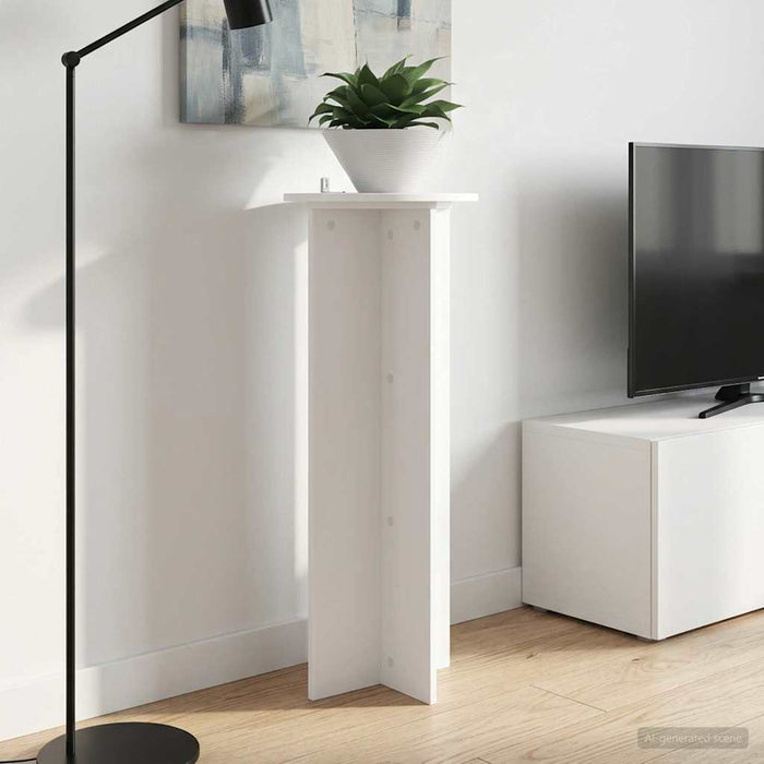 Suport pentru plante 2 pcs Alb Ø40 x 100 cm Lemn prelucrat - WALTI WALTI