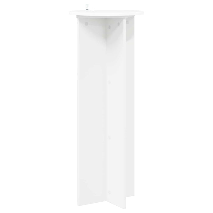 Suport pentru plante 2 pcs Alb Ø40 x 100 cm Lemn prelucrat - WALTI WALTI
