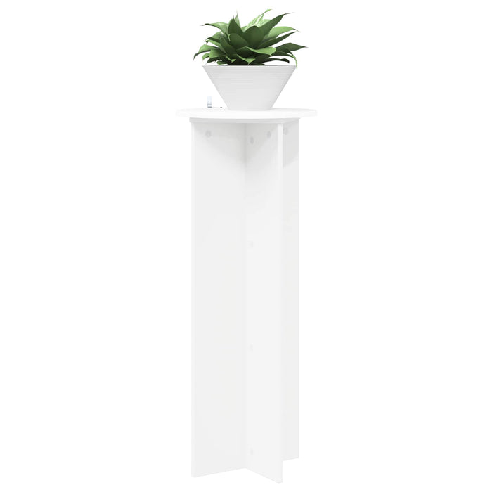 Suport pentru plante 2 pcs Alb Ø40 x 100 cm Lemn prelucrat - WALTI WALTI